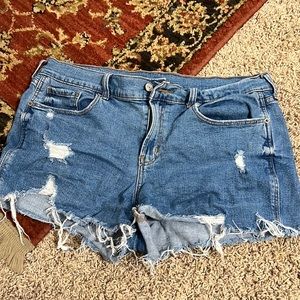 Women's Distressed Jean Shorts
